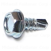 10 x 1/2 Zinc Hex Washer Self-Drilling Screws