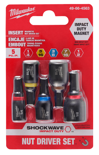 SHOCKWAVE Impact Duty Insert Magnetic Nut Driver Set 5pc