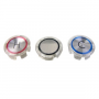 Faucet Handle Index Buttons, Hot And Cold, Clear Acrylic, 13/16-Inch Od X 3/4-Inch Id, Fits Kohler T