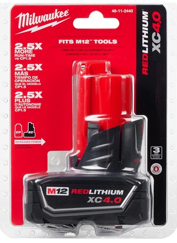 M12 REDLITHIUM XC 4.0 Extended Capacity Battery Pack