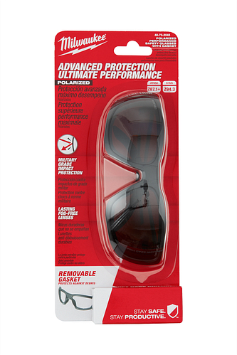 Performance Safety Glasses with Gasket � Polarized Fog-Free Lenses