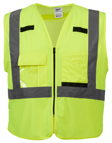 High Visibility Yellow Safety Vest - Large/X-Large