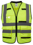 High Visibility Yellow Performance Safety Vest - Large/X-Large