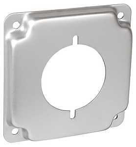 Southwire G1944-UPC Box Cover, 1/2 in L, 4 in W, Square, 1-Gang, Steel, Silver, Galvanized