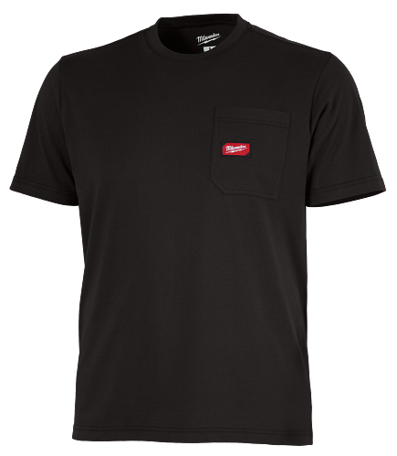 Milwaukee GRIDIRON Pocket T-Shirt - Short Sleeve - Black Large