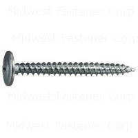 #8-18 x 1-5/8" Zinc Plated Steel Phillips Modified Truss Head Sharp Point