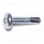 #10-16 x 3/4" Zinc Plated Steel Phillips Pan Head Self-Drilling Screws