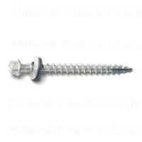#10 x 2-1/2" Galvanized Steel Hex Washer Head Pole Barn Self-Drilling Screws