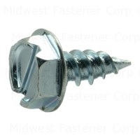 #6 x 3/8" Zinc Plated Steel Hex Washer Head Speed Point Sheet Metal Screws