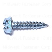 #10 x 1" Zinc Plated Steel Hex Washer Head Speed Point Sheet Metal Screws