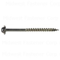 9 x 2-1/2 Yellow Zinc Star Drive Cabinet Screws