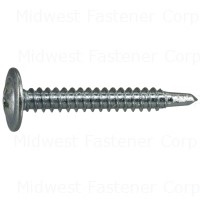 #8-18 x 1-1/4" Zinc Plated Steel Modified Phillips Truss Head Self-Drilling Screws