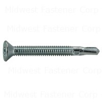 #12 x 2" Zinc Plated Steel Star Drive Self-Drilling Screws