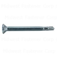 #12 x 2-1/2" Zinc Plated Steel Star Drive Self-Drilling Screws