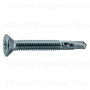 1/4"-20 x 2" Zinc Plated Steel Coarse Thread Star Drive Self-Drilling Screws