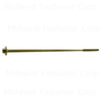 3/8" x 12" Tan XL1500 Coated Steel Coarse Thread Hex Washer Head Saberdrive Ledger Board Screws