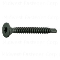 #9 x 1-5/8" Green Ceramic Coated Steel Star Drive Cement Board Self-Drilling Screws