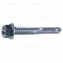 12 x 1-1/4 Zinc Hex 5pt. Self-Drilling Screws