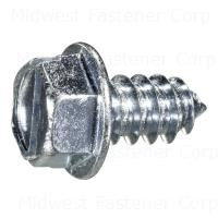 #8-18 x 1-1/4" Zinc Plated Steel Hex Washer Head Self-Drilling Screws