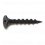 #6 x 1" Black Phosphate Steel Coarse Thread Phillips Bugle Head Drywall Screws