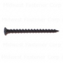 #6 x 2" Black Phosphate Steel Coarse Thread Phillips Bugle Head Drywall Screws