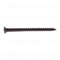 #8 x 3" Black Phosphate Steel Coarse Thread Phillips Bugle Head Drywall Screws