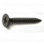#6 x 1-1/8" Black Phosphate Steel Fine Thread Phillips Bugle Head Drywall Screws