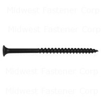 #10 x 3-1/2" Black Phosphate Steel Coarse Thread Phillips Bugle Head Drywall Screws