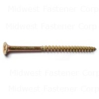 #10 x 3-1/2" Zinc Plated Steel Coarse Thread Phillips Bugle Head All Purpose Screws