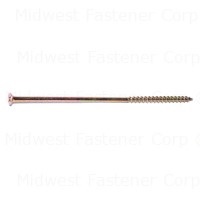 #10 x 6" Zinc Plated Steel Coarse Thread Phillips Bugle Head All Purpose Screws