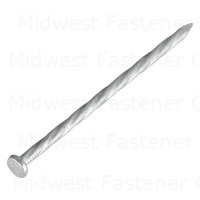 10d 3" Hot Dip Galvanized Steel Deck Checkered Flat Head Nails