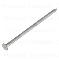 16d 3-1/2" Hot Dip Galvanized Steel Ring Deck Checkered Flat Head Nails