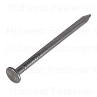 4d 1-1/2" Bright Steel Smooth Shank Common Flat Head Nails