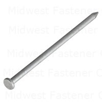16d 3-1/2" Hot Dip Galvanized Steel Smooth Shank Common Flat Head Nails