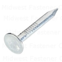 2d 1" Zinc Plated Steel Roofing Flat Head Nails