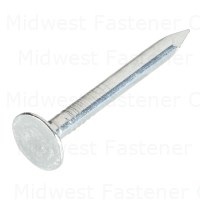 5d 1-1/4" Zinc Plated Steel Roofing Flat Head Nails