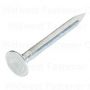 5d 1-1/4" Zinc Plated Steel Roofing Flat Head Nails