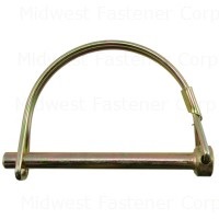 1/4" x 2-1/2" Zinc Plated Steel Round Wire Lock Pins