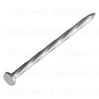 8d 2-1/2" 18-8 Stainless Steel Spiral Deck Flat Head Nails