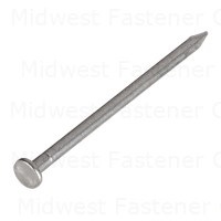 6d 2" Bright Steel Smooth Shank Common Flat Head Nails