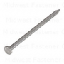 6d 2" Bright Steel Smooth Shank Common Flat Head Nails