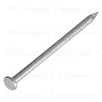 8d 2-1/2" Hot Dip Galvanized Steel Smooth Shank Common Flat Head Nails
