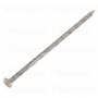 16d 3-1/2" 18-8 Stainless Steel Spiral Deck Flat Head Nails