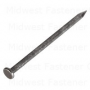 8d 2-1/2" Bright Steel Smooth Shank Common Flat Head Nails