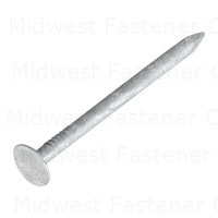 7d 1-3/4" Hot Dip Galvanized Steel Roofing Checkered Flat Head Nails