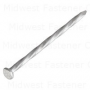 8d 2-1/2" Hot Dip Galvanized Steel Smooth Shank Common Flat Head Nails