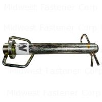 1" x 7" Zinc Plated Steel Swivel Handle Hitch Pins