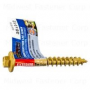 3/8" x 2-1/2" Tan XL1500 Coated Steel Hex Washer Head Saberdrive Construction Lag Screws