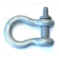 1/4" Hot Dip Galvanized Steel Screw Pin Anchor Shackle