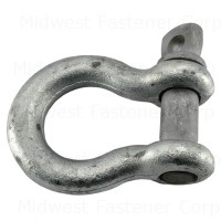 5/8" Hot Dip Galvanized Steel Screw Pin Anchor Shackle
